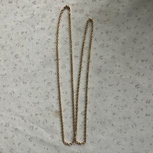 10 Kt Gold Rope Necklace